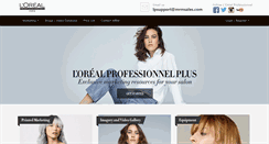 Desktop Screenshot of lorealprofessionnelplus.com