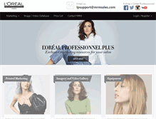 Tablet Screenshot of lorealprofessionnelplus.com